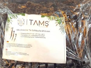 TAMS 100 x Erdanker für Schläuche bis Ø16mm - Artikel-Nr. 1587
