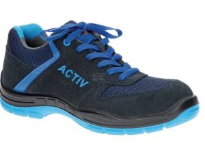 Gopart S1 Sicherheitsschuhe Active &ndash; Robuste Halbstiefel aus Wildleder mit Stahlkappe & SRC-Grip verschiedene Gr&ouml;&szlig;en &ndash; Blau - 19660010