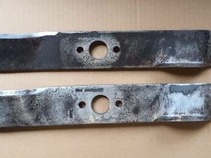 2 gebrauchte Messer 48 cm für Rasentraktor für Husqvarna Artikel: 5310075-86 (5069697)