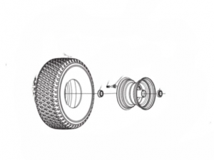 Husqvarna Radsatz / Rad Kit passend für Rasentraktoren - Artikel-Nr. 5311479-41