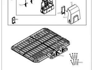 Kress Ladestation komplett für Mission KR101E / KR120E / KR123E Grundplatte und Montage-Set der Ladestation (ohne Basis) Art.-Nr.  59003604