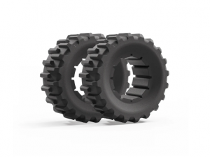 Mowrator S1 Breite Antriebsr&auml;der (Ackerprofil)- Breitrad Kit Offroad &ndash; breite PU R&auml;der f&uuml;r 4WD &ndash; 85% Steigung, 1 Paar -Artikel-Nr. MZ-WHWRW