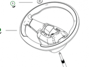 Husqvarna Lenkrad passend für TS 215T / TS 217T / TC 215T - Artikel-Nr. 5311482-41