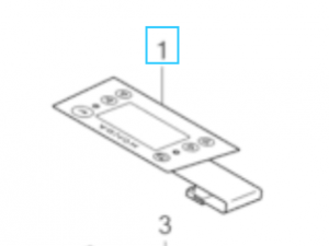 Honda Tastatur Klebefolie CONTROL COMP, Membrane HRM40 - 80046-Y0E-003