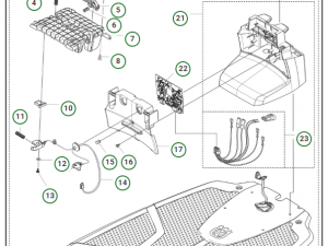 Ladestation kpl. ohne Trafo und Kabel für Automower 435X AWD, 535X AWD