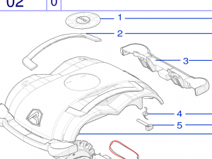 Ambrogio Haube L50/L60 kmplt. mit Tastatur 2017 - 050Z28600BR