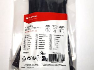 Kramp Kabelbinder schwarz  3.6x140mm 100 Stück - Artikel-Nr. TRB36140BLA