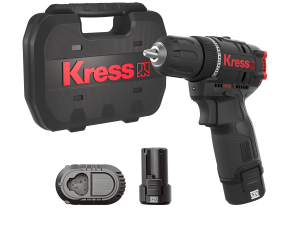 Kress 12V Bohrschrauber Kit KUA24 inkl. 2x2.0 Ah Akku und 12 V 1.5 A Ladegerät im Koffer
