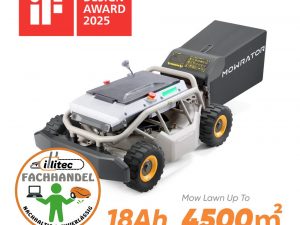 Mowrator Ferngesteuerter Rasenmäher S1 4WD Pro (18Ah) Breitreifen-Version, 85% Steigung